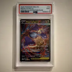 2025 Pokemon ME01 Mega Evolution Mega Latias ex 181/132 SIR Holo PSA 9 - Image 1