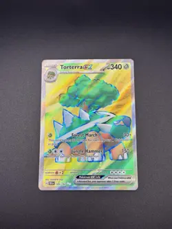 Pokemon TCG Torterra EX Holo Card SV05 Temporal Forces 185/162 NM-M Condition - Image 1