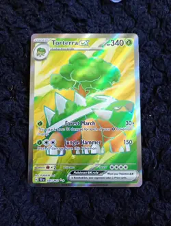 Pokemon TCG Torterra EX 185/162 SV05 Temporal Forces Full Art Ultra Rare Card NM - Image 1