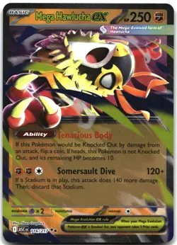 Mega Hawlucha ex 116/217 Double Rare Ascended Heroes Pokemon Holo Near Mint - Image 1