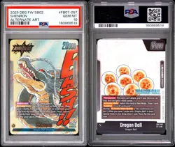 Dragon Ball Fusion World FB07-097 Shenron Gold L* Alternate Alt Art PSA 10 Manga - Image 1