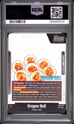 Dragon Ball Fusion World FB07-097 Shenron Gold L* Alternate Alt Art PSA 10 Manga - Image 3