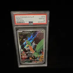 Tropius 074/073 SV1a Triplet Beat Art Rare Holo JP PSA 10 - Image 1