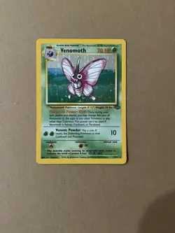 Pokemon TCG Venomoth Holo Rare Card 13/64 Unlimited Jungle Edition 1999 MP - Image 1