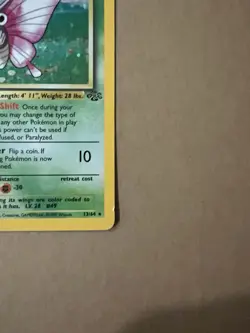 Pokemon TCG Venomoth Holo Rare Card 13/64 Unlimited Jungle Edition 1999 MP - Image 2