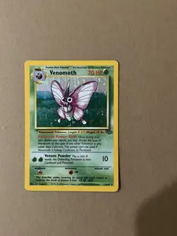 Pokemon TCG Venomoth Holo Rare Card 13/64 Unlimited Jungle Edition 1999 MP - Image 3