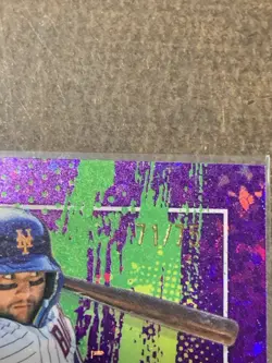 2026 Topps Finest Bo Bichette Common Purple Mini Diamonds /75 Mets - Image 2
