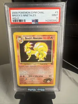2000 POKEMON GYM CHALLENGE #3 BROCK'S NINETALES HOLO - Image 1