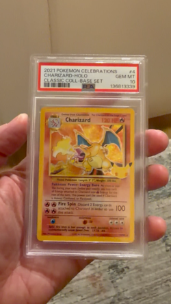 Pokemon Charizard Holo Celebrations Classic Collection 4/102 PSA 10 2021 - Image 2