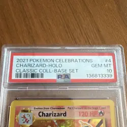Pokemon Charizard Holo Celebrations Classic Collection 4/102 PSA 10 2021 - Image 5