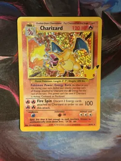 Pokemon TCG Charizard 4/102 Celebrations Holo 2021 Classic Collection Near Mint - Image 1