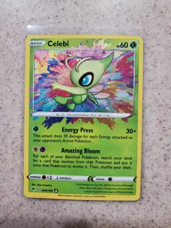Celebi Amazing Rare Pokemon Card Vivid Voltage 009/185 Pack Fresh MINT - Image 1