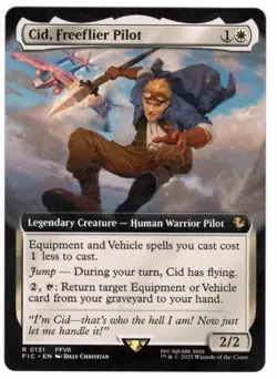 Cid, Freeflier Pilot Final Fantasy 131 Rare White 2/2 Magic: The Gathering - Image 1