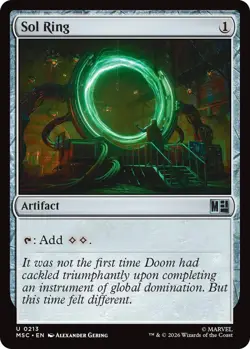 1x Sol Ring (0213) MTG - Commander: Marvel Super Heroes - NM-Mint - Image 1