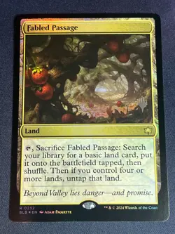 MTG 0252 Fabled Passage FOIL PROMO - Bloomburrow Magic the Gathering Card - Image 1