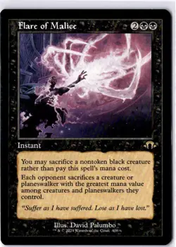 Flare of Malice (Retro Frame) Modern Horizons 3 Regular NM R 0408 - Image 1