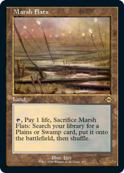 Light Play x 1 Marsh Flats - Foil Etched - Retro Frame Modern Horizons 2 Variant - Image 1