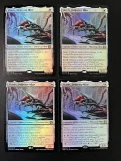 MTG- Skrelv, Defector Mite x4 - Phyrexia: All Will Be One - FOIL - Image 1