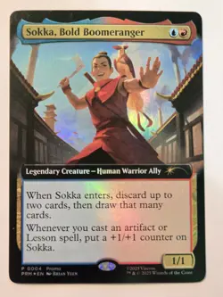 MTG Sokka, Bold Boomeranger Avatar: The Last Airbender 0004 Foil Promo - Image 2