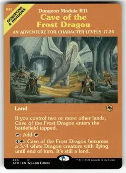 Cave of the Frost Dragon 350 Adventures in the Forgotten Realms MTG NM - Image 1