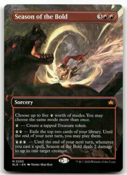 Season of the Bold (Borderless) #285 (NM) Bloomburrow BLB Magic MTG - Image 1