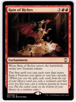 RAIN OF RICHES 50 RARE COMMANDER: STREETS OF NEW CAPENNA MAGIC: THE GATHERING LP - Image 1