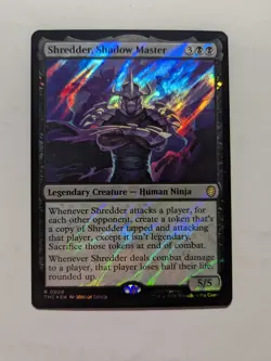 Shredder, Shadow Master (Surge Foil) 20 NM MtG TMNT Commander Turtles - Image 1