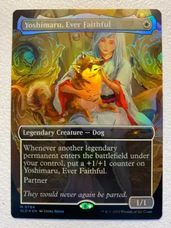 MTG 1x FOIL BORDERLESS Yoshimaru, Ever Faithful 794 Secret Lair Drop Magic x1 NM - Image 1