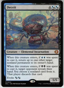 Deceit 212 Mythic Lorwyn Eclipsed Magic: The Gathering Near Mint - Image 1