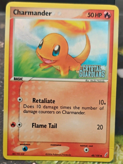 Charmander 48/100 EX Crystal Guardians Reverse Holo Common 2006 Pokemon TCG - Image 1