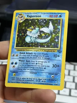 Snorlax 11/64 Vaporeon 12/64 Jungle 1999 Holo Rare Vintage Pokemon Card Lot WOTC - Image 4