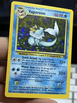 Snorlax 11/64 Vaporeon 12/64 Jungle 1999 Holo Rare Vintage Pokemon Card Lot WOTC - Image 5
