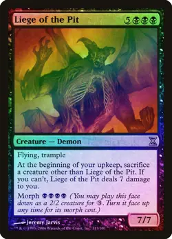 Liege of the Pit FOIL Time Spiral NM Black Rare MAGIC GATHERING CARD ABUGames - Image 1