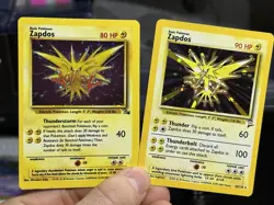 Zapdos 15/62 Fossil 1999 Base Set 2 20/130 Holo Vintage Pokemon Card Lot WOTC - Image 1
