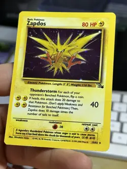 Zapdos 15/62 Fossil 1999 Base Set 2 20/130 Holo Vintage Pokemon Card Lot WOTC - Image 4