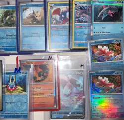 Pokemon Fish - 12x Card Lot - V+Master Ball+Holo+Reverse - NM [F013] - Image 3