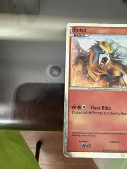 Pokemon Entei HGSS20 HeartGold SoulSilver Holo Black Star Promo HP - Image 3