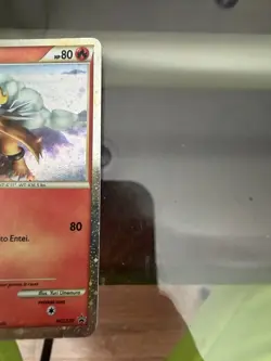 Pokemon Entei HGSS20 HeartGold SoulSilver Holo Black Star Promo HP - Image 4