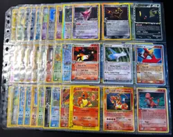 Lot of 90 ALL HOLO Vintage Pokemon Card Binder Collection - Image 1