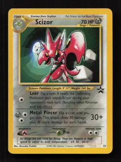 Scizor 33 Promo Wizards Black Star Promos Pokemon Moderately Played B55-69 - Image 1