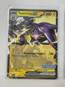 Pokemon Illustration Contest 2024 Promo - 3 Cards Pikachu Feraligatr Toxtricity - Image 3