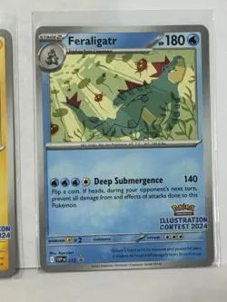 Pokemon Illustration Contest 2024 Promo - 3 Cards Pikachu Feraligatr Toxtricity - Image 5