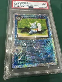 2002 Pokemon Legendary Collection Dark Wartortle Reverse Holo 39/110 MINT PSA 9 - Image 2