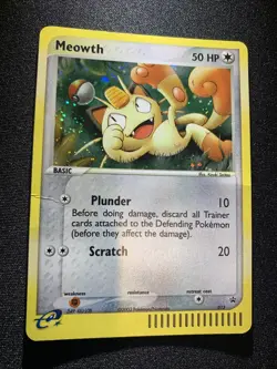 Pokemon TCG Meowth 013 Black Star Promo E-Series Holo Rare Card - Image 2