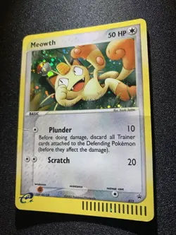 Pokemon TCG Meowth 013 Black Star Promo E-Series Holo Rare Card - Image 3