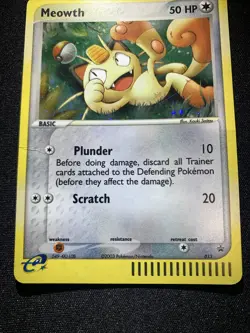 Pokemon TCG Meowth 013 Black Star Promo E-Series Holo Rare Card - Image 5