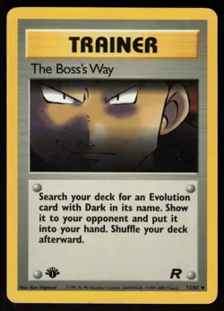 Pokemon The Boss's Way Uncommon 1st Edition Team Rocket 73/82 LP - Image 1