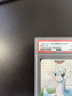 1996 Pocket Monsters Japanese Bandai Dratini #147 Cardass Vending PSA 6 EX-MT - Image 2
