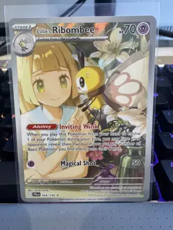 Lillies Ribombee 164/159 - Pokemon SV09 Journey Together Illustration Rare NM/M - Image 1