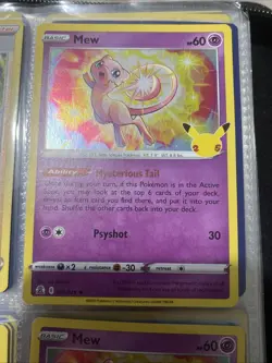 Mew 011/025 2021 Celebrations Set Pokemon Card TCG Holo Rare - Nm/Vlp - Image 1